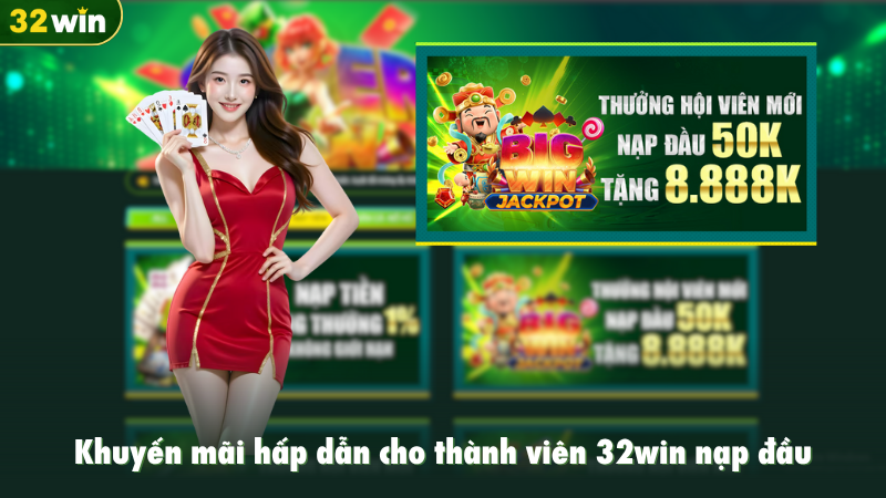 Khuyến mãi hấp dẫn cho thành viên 32win nạp đầu