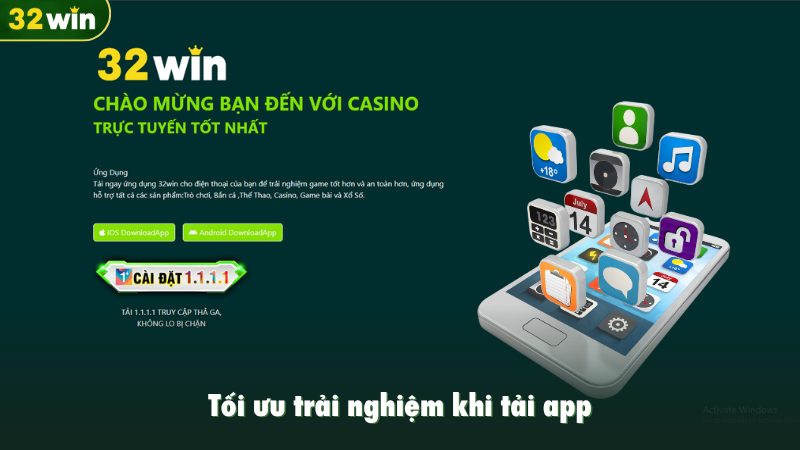Tối ưu trải nghiệm khi tải app